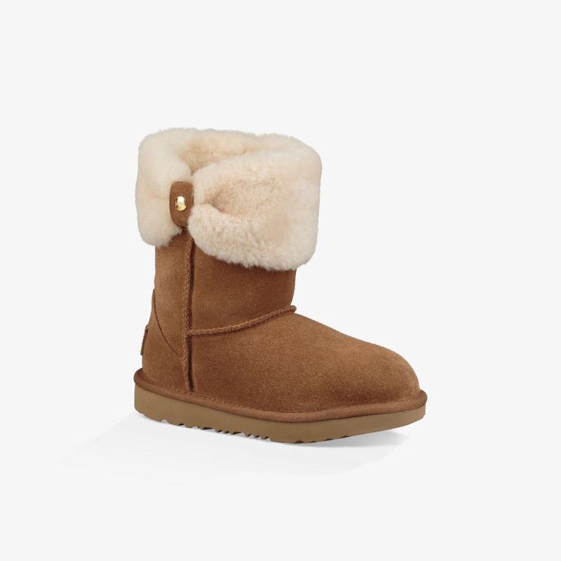 Bottes UGG Ramona Classic Short II Fille Marron Soldes 311QEADH